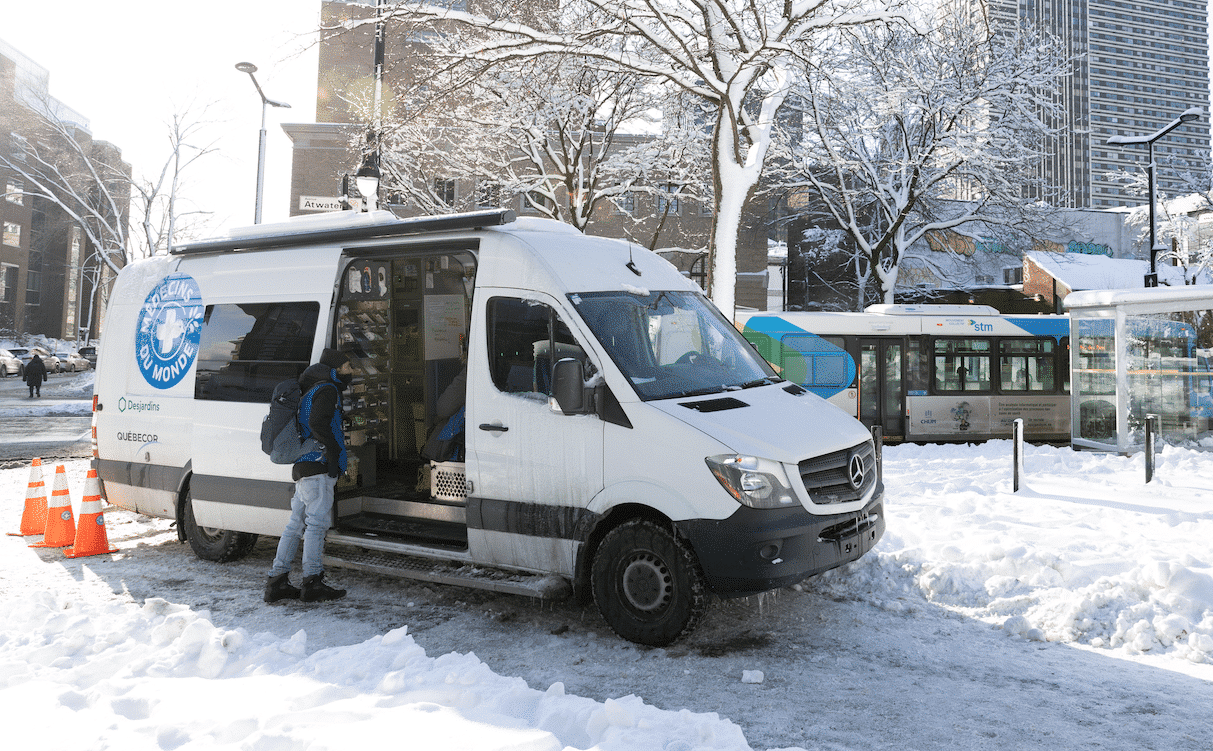 Clinique mobile l'hiver