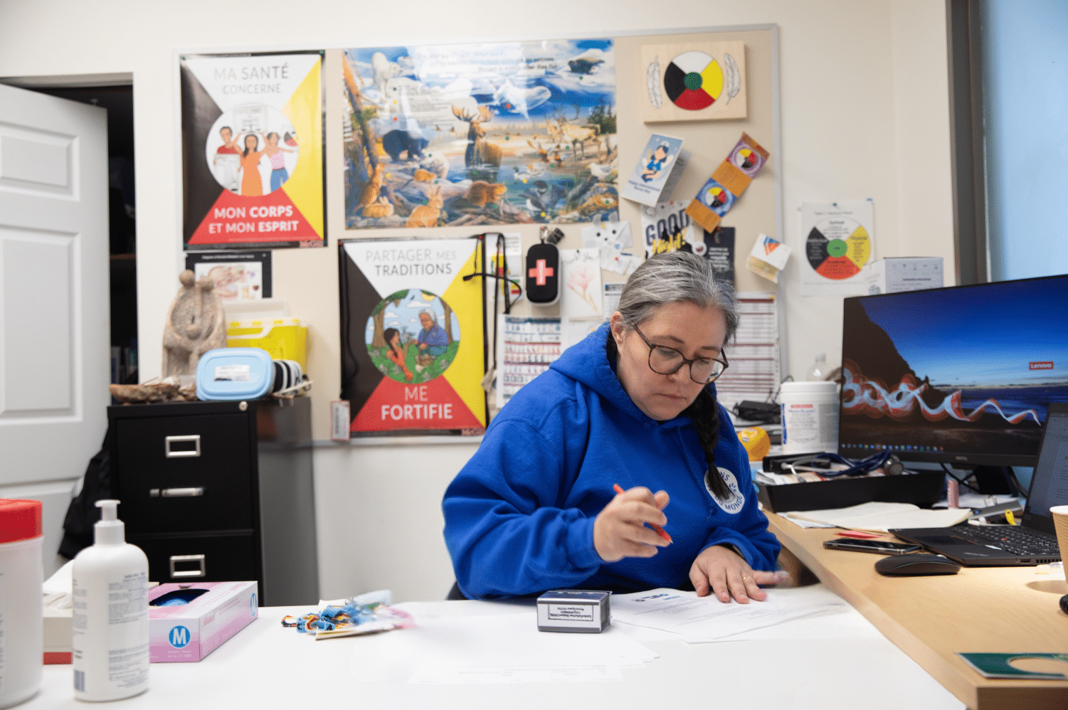 Infirmière dans la clinique du CAAM