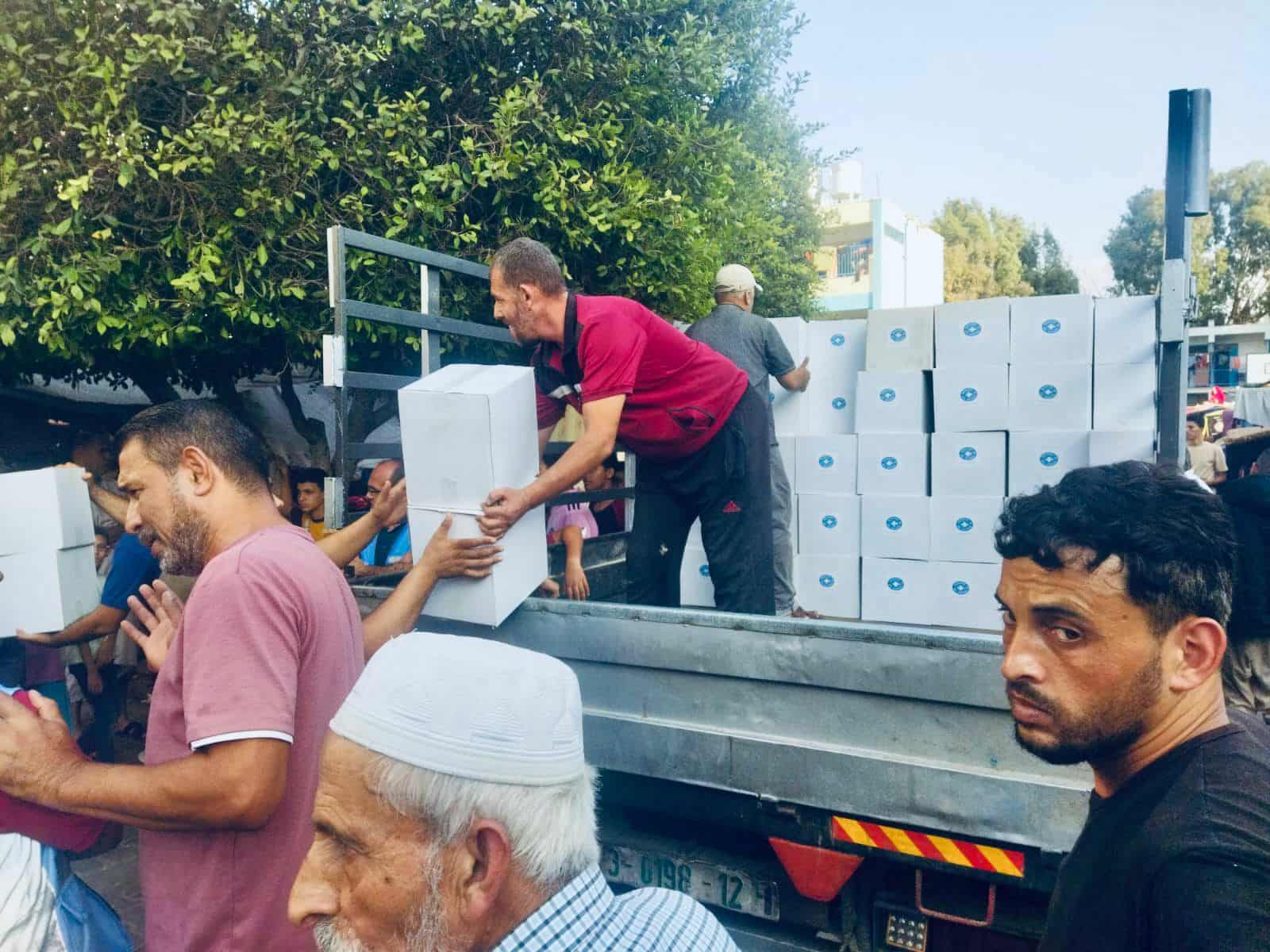 Médecins du Monde commence les distributions d&rsquo;aide humanitaire à gaza.